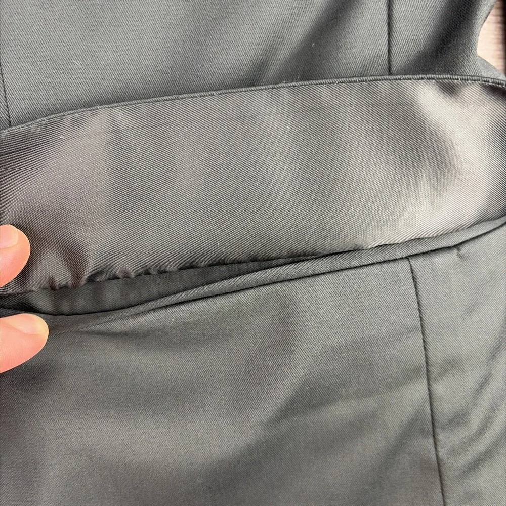 Banana Republic Men's 44R Black Cotton Suit Jacket Blazer Tailored Fit Excellent